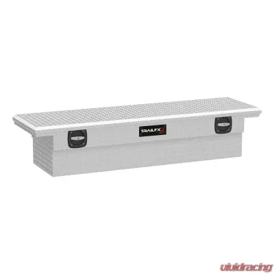 TrailFX Crsovr Low Profile Sgl Lid Dia Tread Bright Alum 69x19.25x13.5 W/O Rail On Lid - 120691C